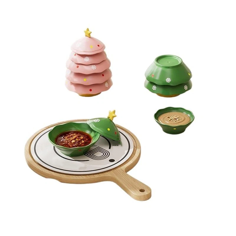 Home Cooking Recipes - Christmas Tree Dipping Sauce Dish 1Pcs