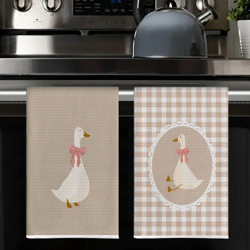2Pcs, Cute Duck Kitchen Towels - đánh giá và giá Home Cooking Cookbook