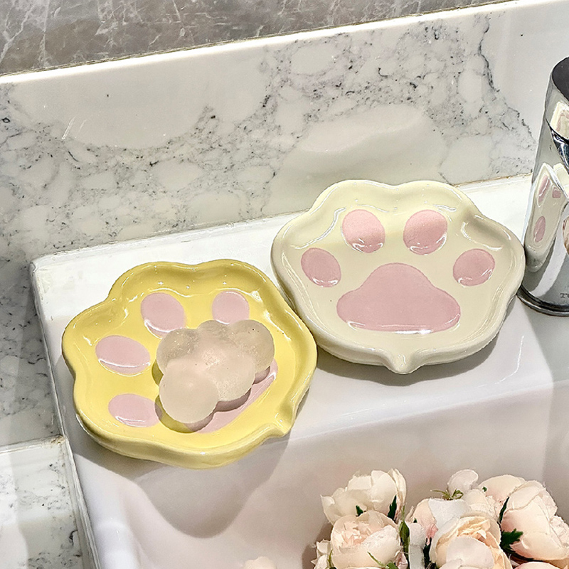 1pc Cute Ceramic Cat Claw Soap - đánh giá và giá Home Cooking Recipes