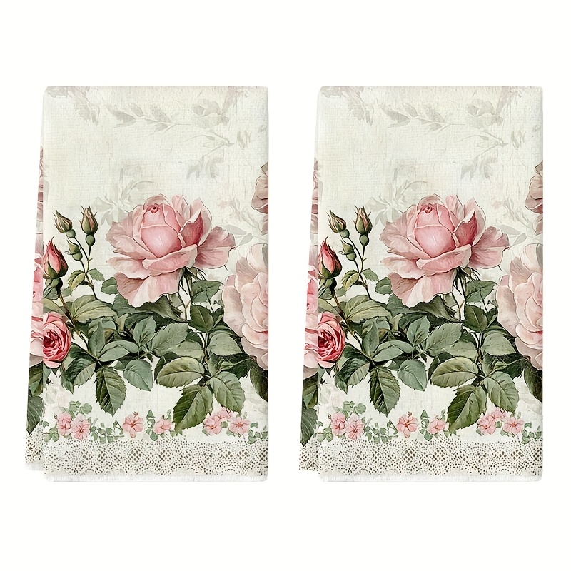 2Pcs, Vintage Lace Pink Rose K - đánh giá và giá Home Cooking Cookbook