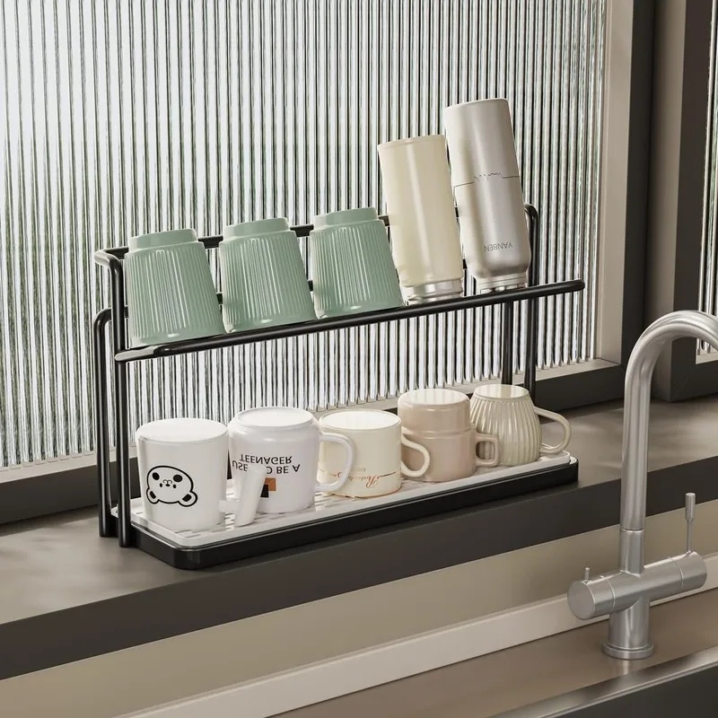 2-Tier Cup Drying Rack With Dr - đánh giá và giá Home Cooking Recipes