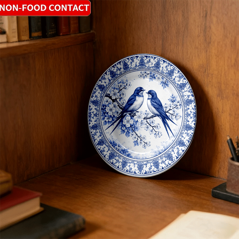 Decorative Plate with Blue-and - đánh giá và giá Home Cooking Recipes